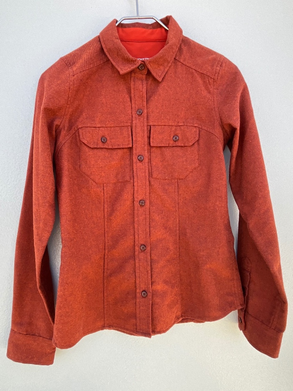 Arc’teryx Womens XSmall Burnt Orange Button Down Shirt